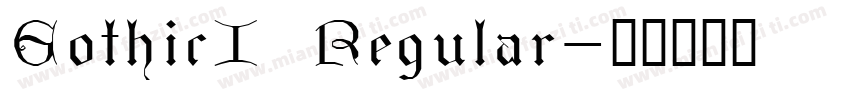 GothicI Regular字体转换